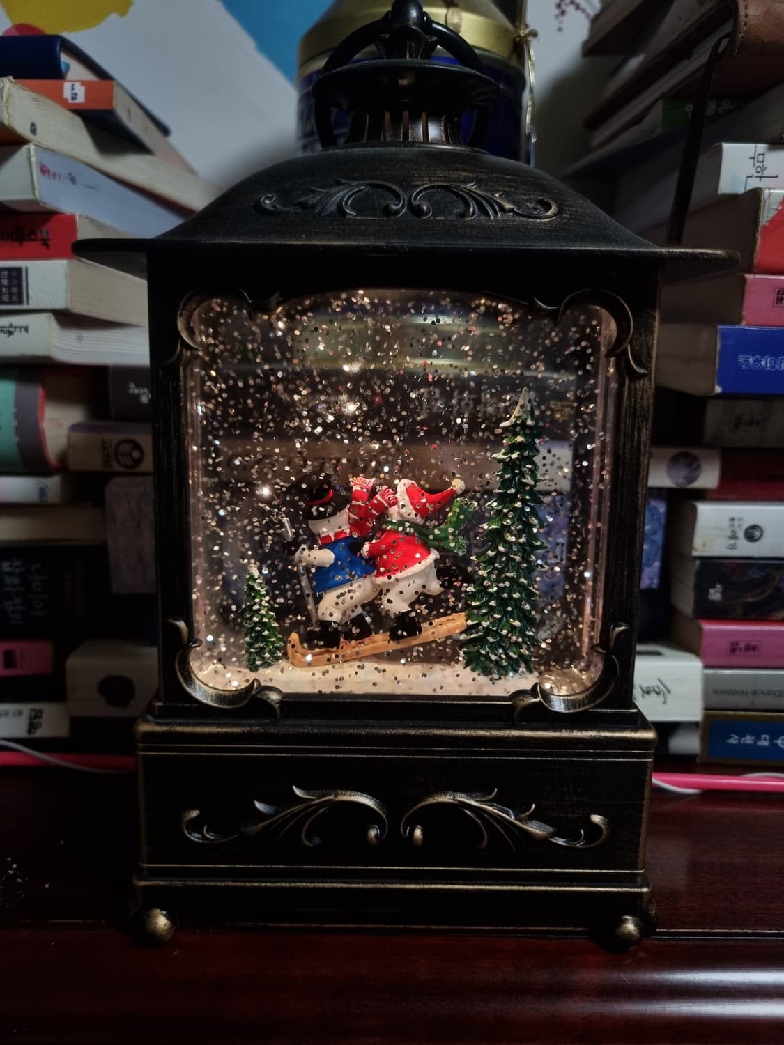 (🎄크리스마스 추천!!🎄) 빈티지 스노우볼 무드등 오르골🎅 상품이미지1