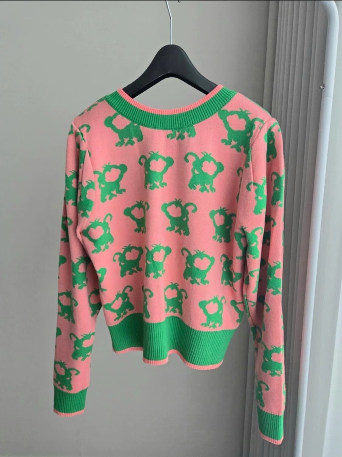 매니모어몽 엠엠엠 mmm 리버시블 가디건 핑크 그린 상품이미지2