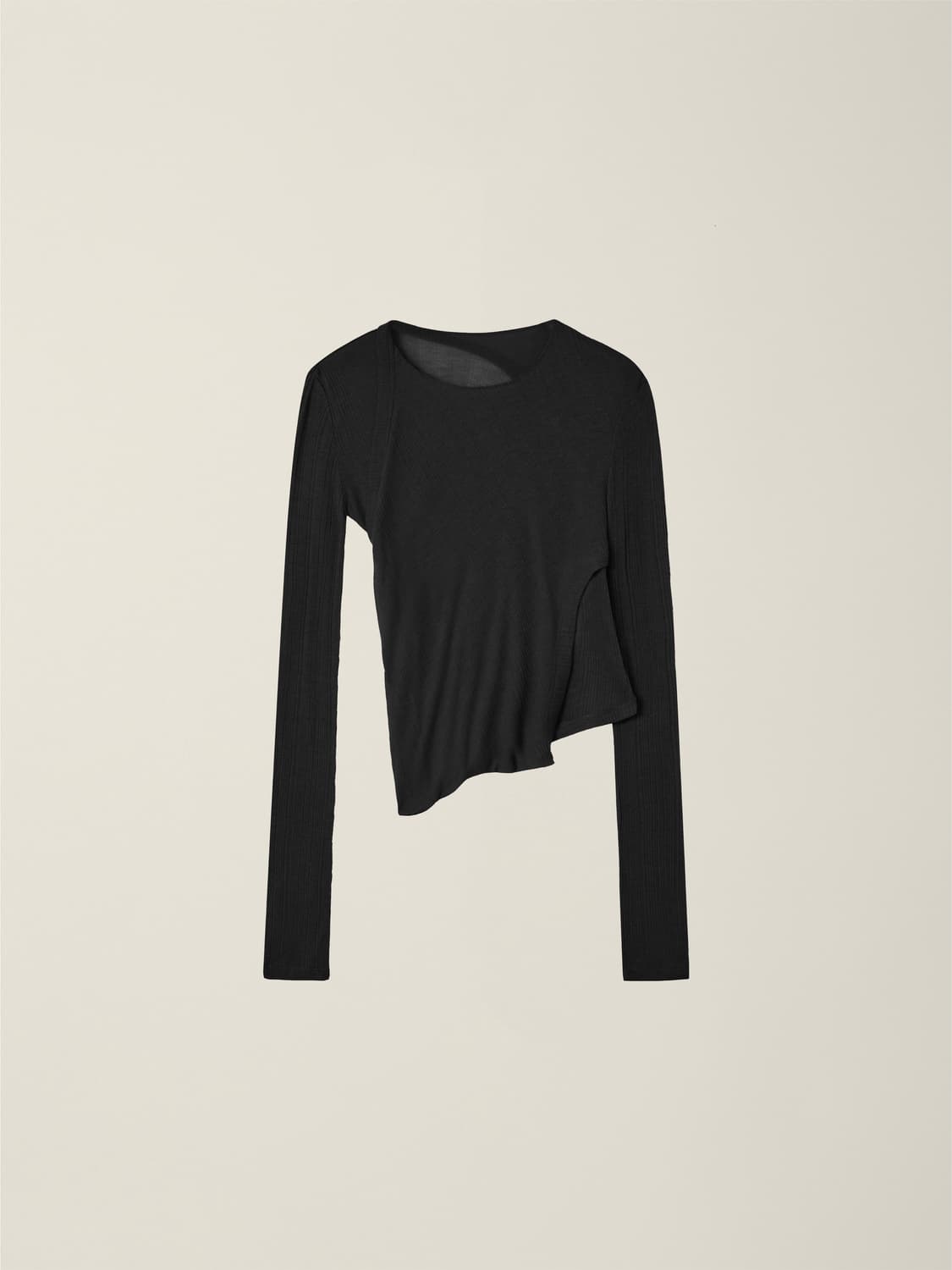 ee - WOMENS TWIST T-SHIRT BLACK 상품이미지1