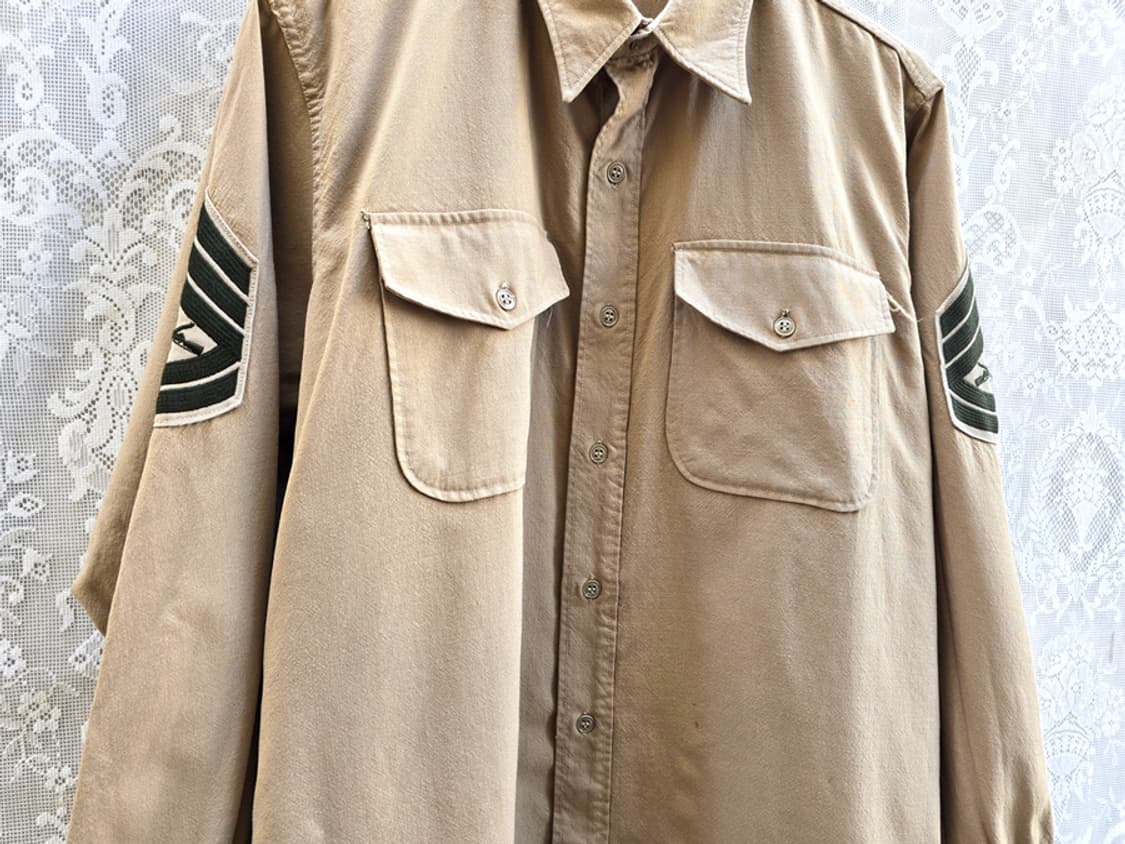 60-70s 미해병 울 셔츠 (made in usa) 상품이미지3