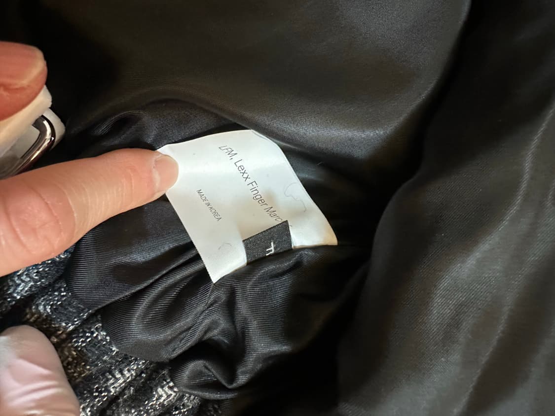 LFM 체크 블루종 + 스커트 투피스 세트 상품이미지6