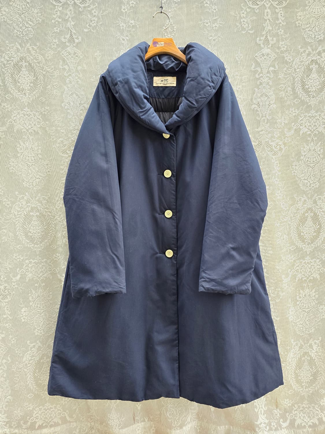 숄카라 오리털 패딩코트 상품이미지1