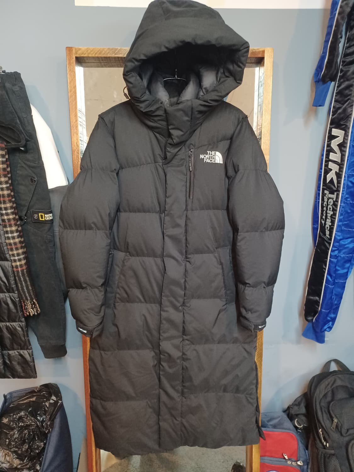 노스페이스 익스플로링 롱패딩 블랙 xs 85 상품이미지1