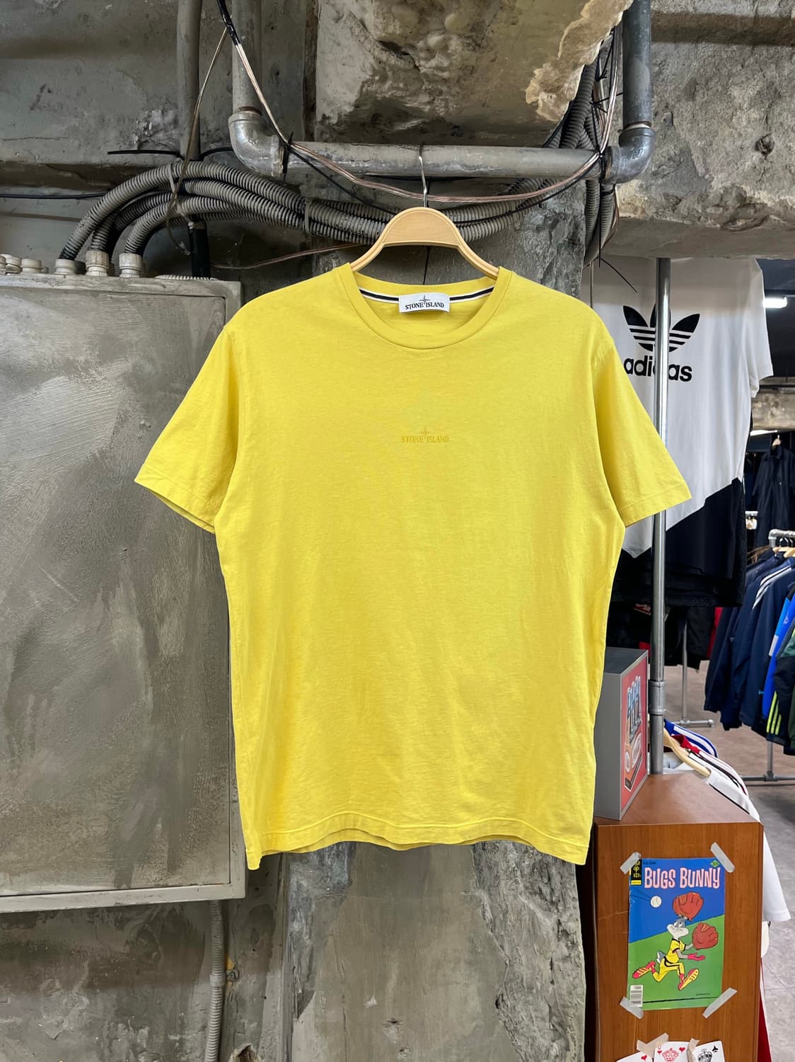스톤아일랜드 반팔티 옐로우 L #csz2759  상품이미지2