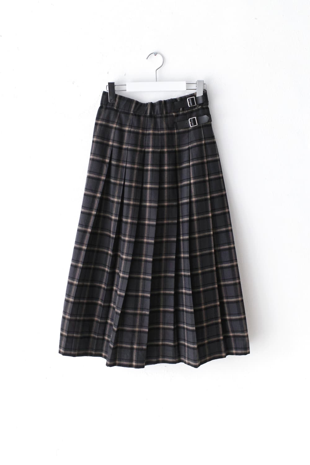 buckle check skirt 상품이미지1
