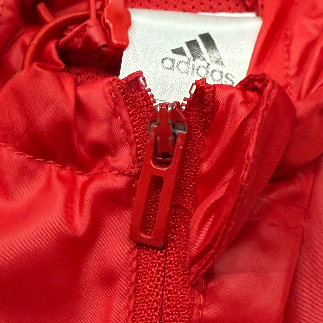 [정품/100] 아디다스 맨유 바람막이 후드 레드 b16 상품이미지7