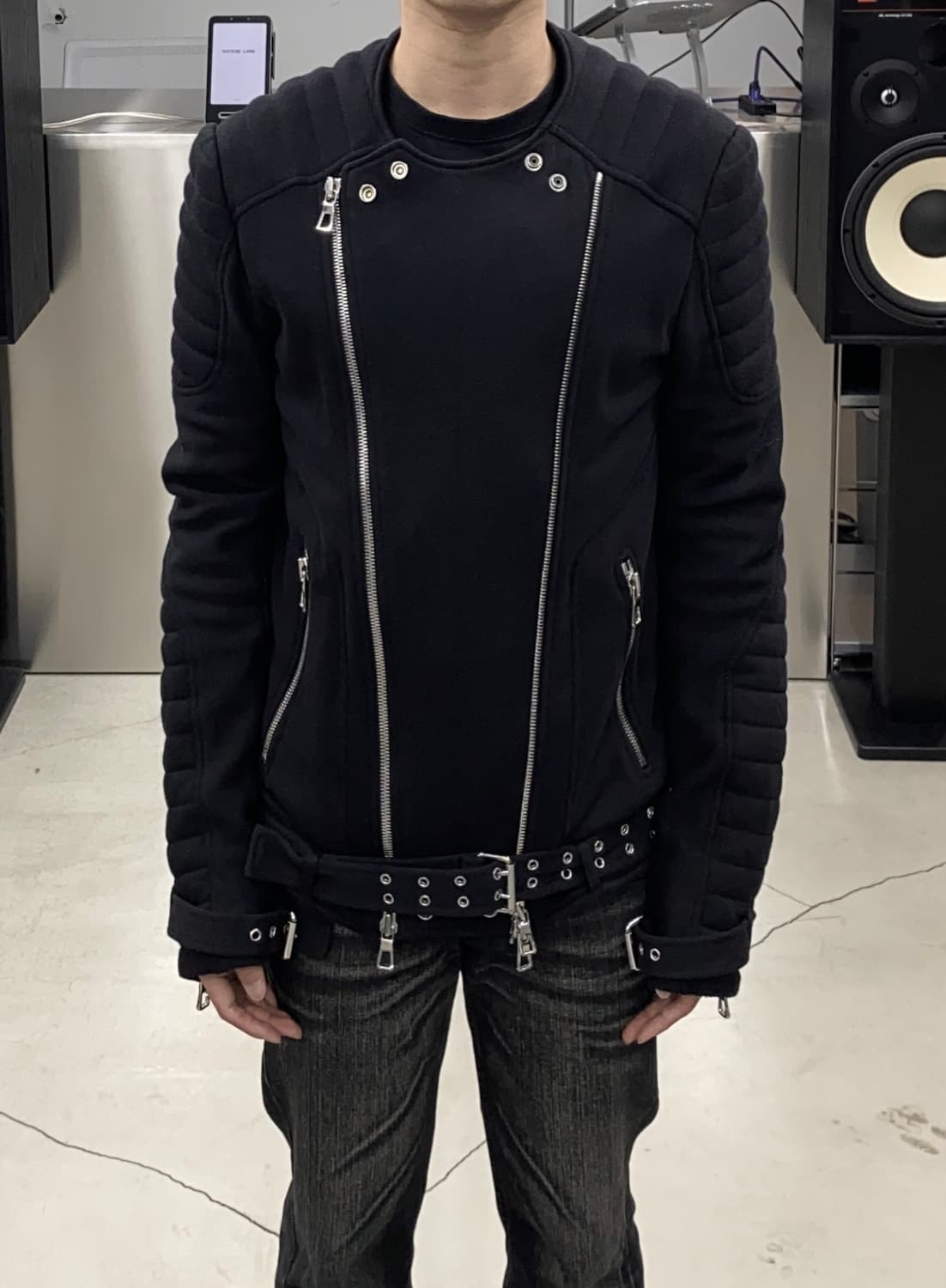 발망 x H&M 호스핀 멀티 지퍼 자켓 상품이미지5