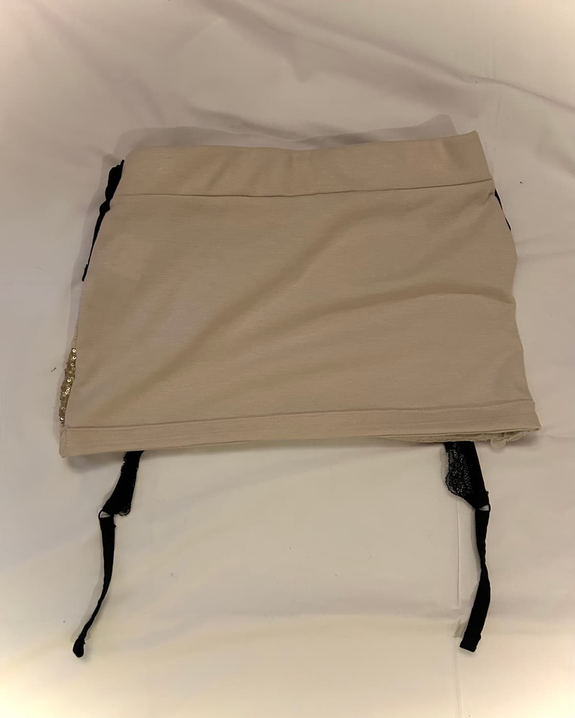 Black bra gold mini skirt 상품이미지2