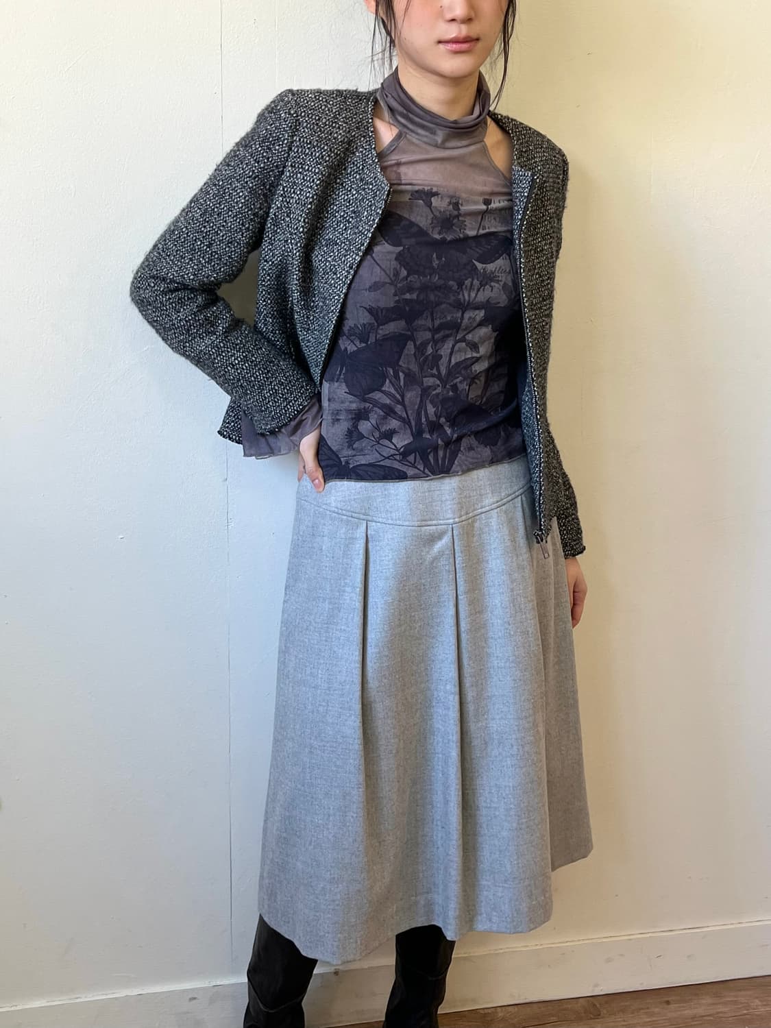 버버리 트위드 자켓 상품이미지4