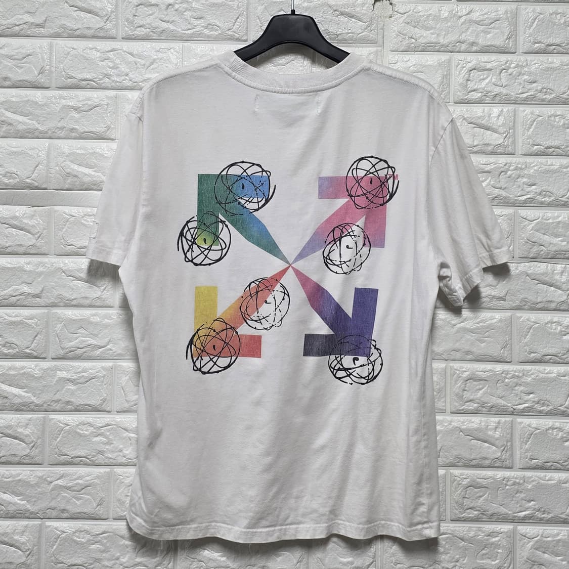 오프화이트 메인라벨 반팔티 XL 상품이미지4