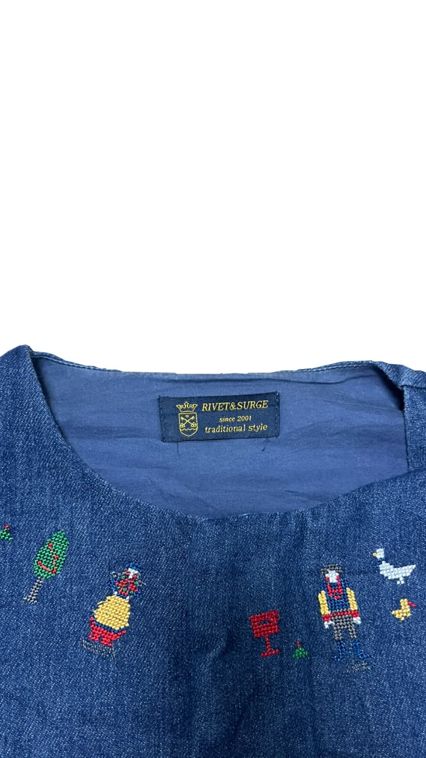 Rivet&Surge 리벳 앤 서지 자수 데님 자켓 상품이미지10
