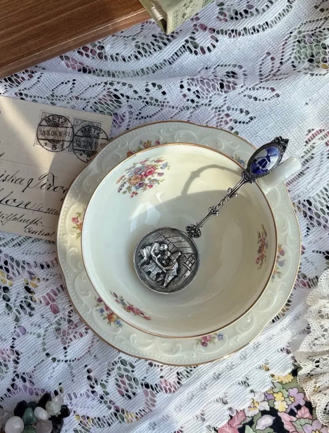 [레어]델프트 실버플레이트 티 캐디스푼 상품이미지2