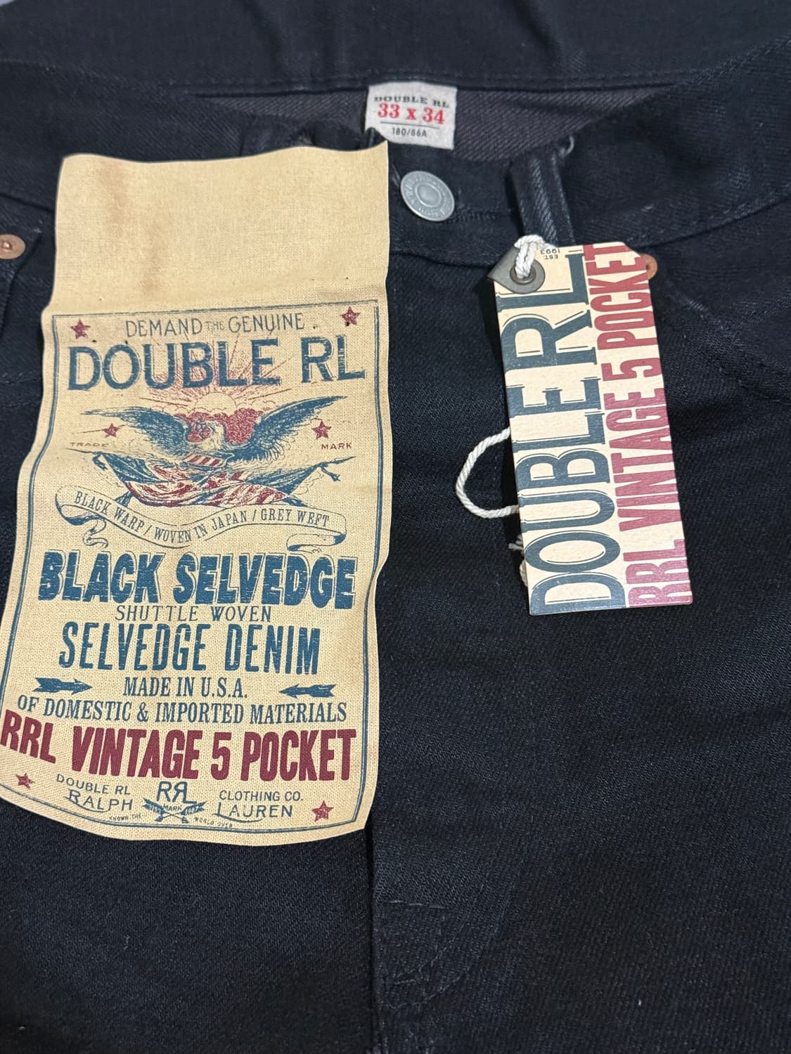 [33] 빈티지 파이브 포켓 블랙 상품이미지6