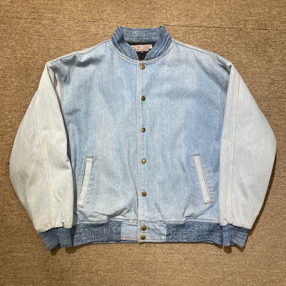 (M) 아메리칸 빈티지 데님 바시티 자켓  상품이미지1