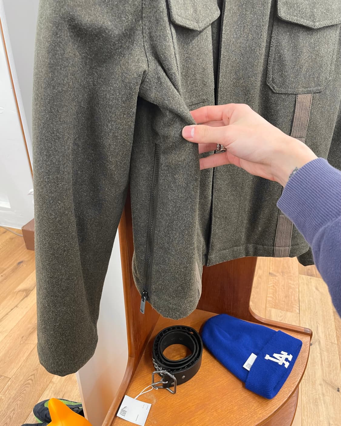 [L] 아르마니 익스체인지 울 밀리터리 자켓 상품이미지7