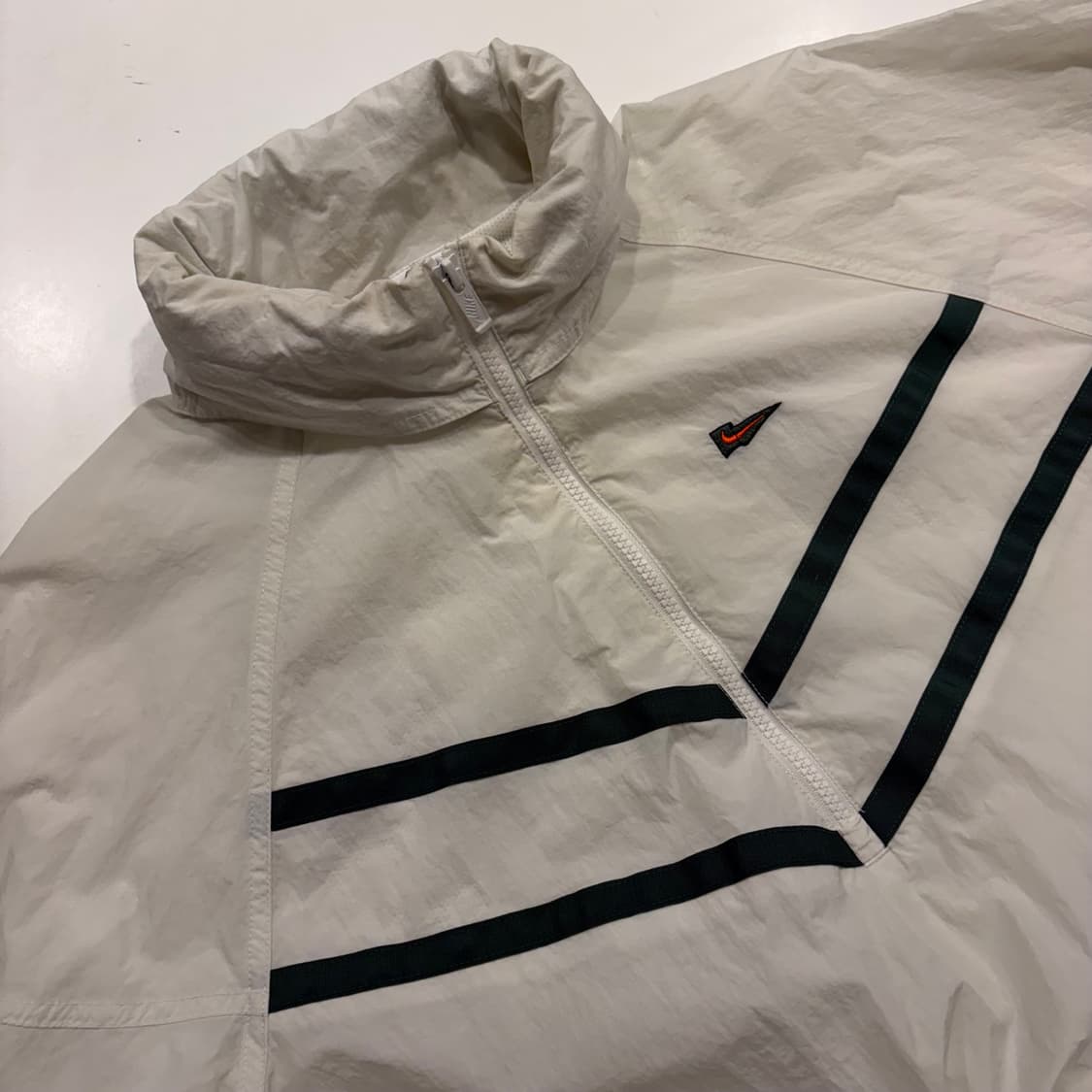 [L] 나이키 우븐 화이트 바람막이 집업 자켓 점퍼 C477 상품이미지4