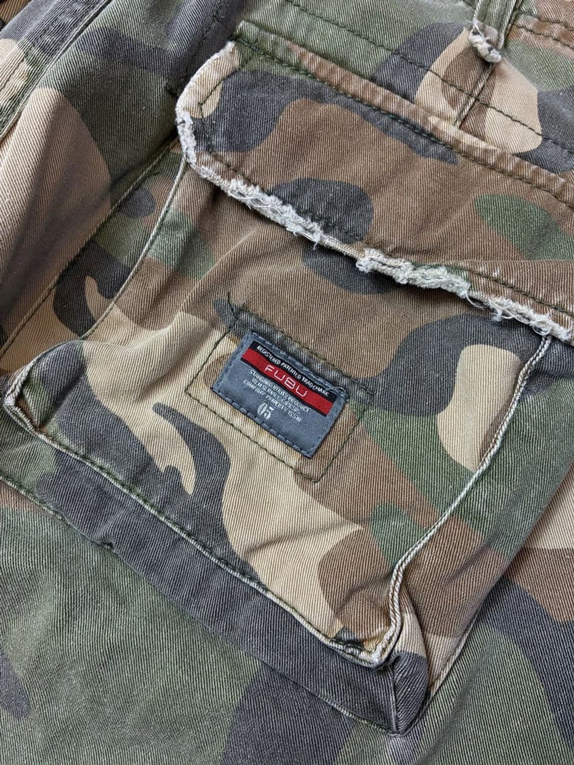 후부 FUBU 00s OG 카모플라쥬 카고 와이드 팬츠 PN4675 상품이미지9