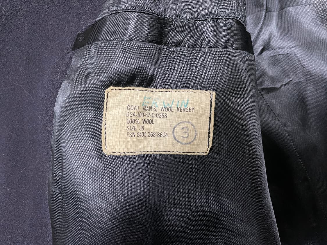 100) 60's 미군 금장 8버튼 커지울 피코트(RRL&LVC&폴로) 상품이미지4