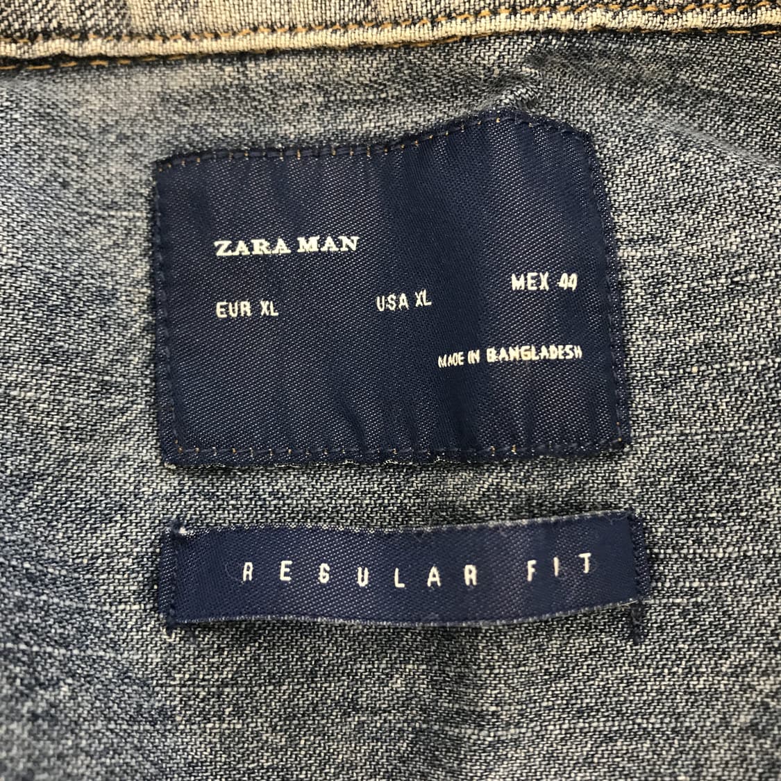 자라 레귤러핏 웨스턴 데님셔츠 [XL] 상품이미지4