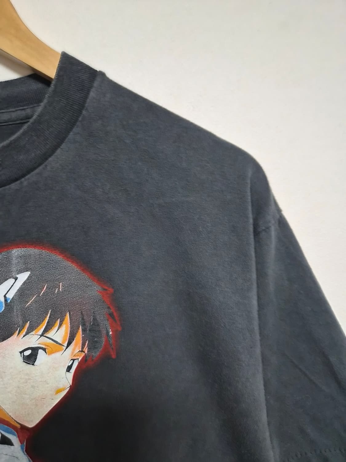 에반게리온 단체로고 애니 티셔츠 L - T161 상품이미지3