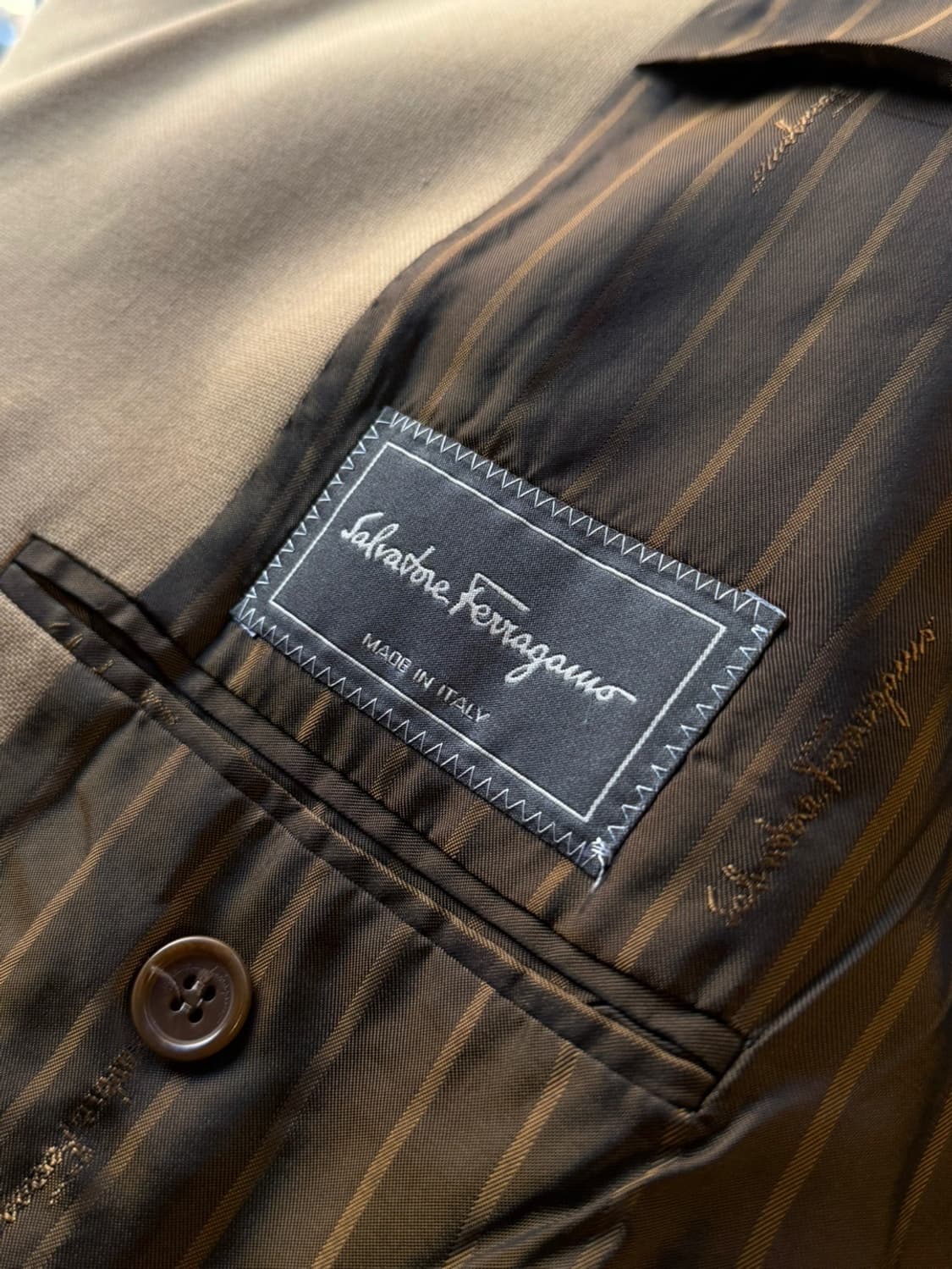 살바토레 페라가모 울 실크 몰스킨 자켓 105 상품이미지9