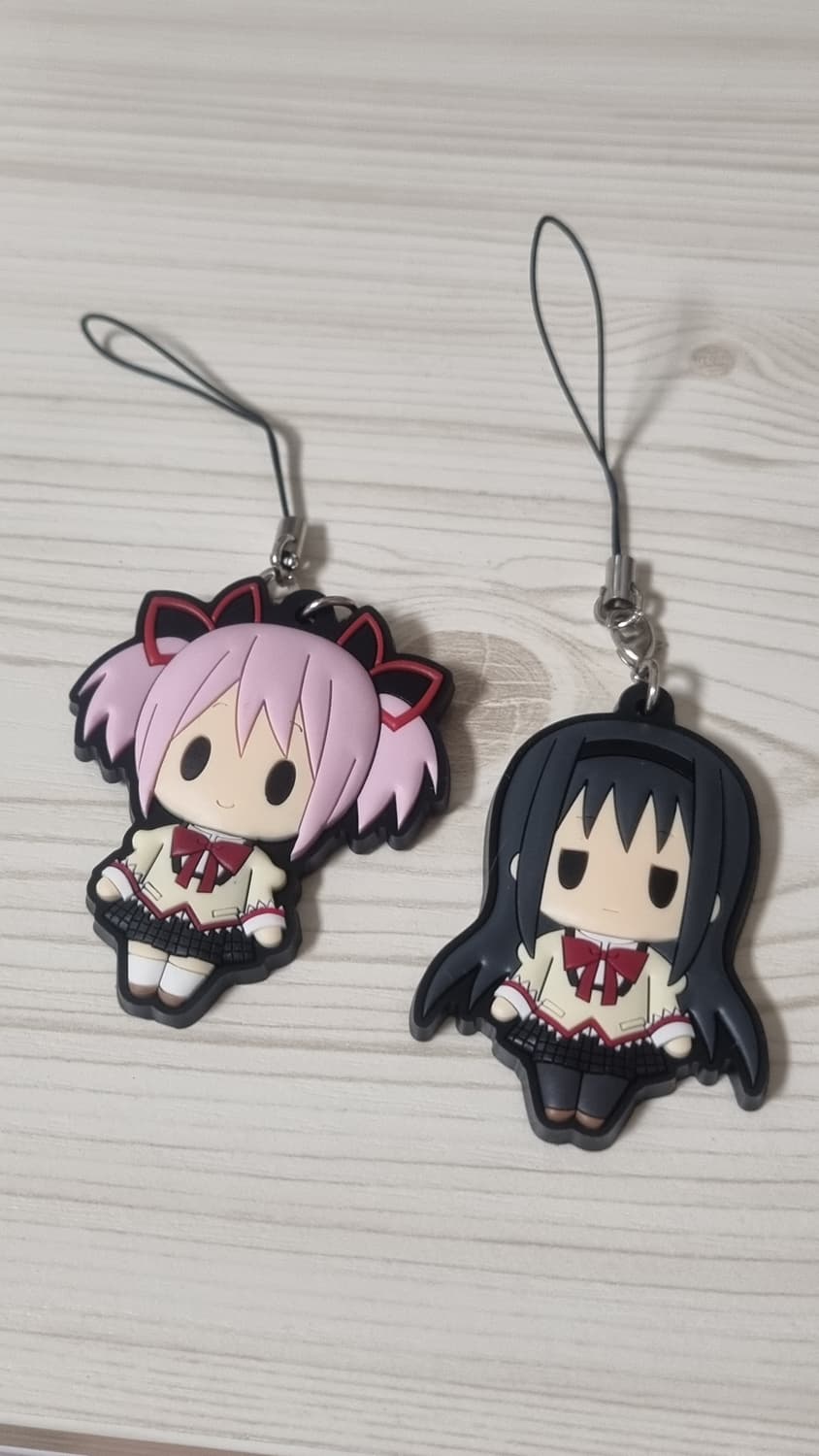 마법소녀 마도카 마기카 호무라 키링 스트랩 큐베 마미 상품이미지1