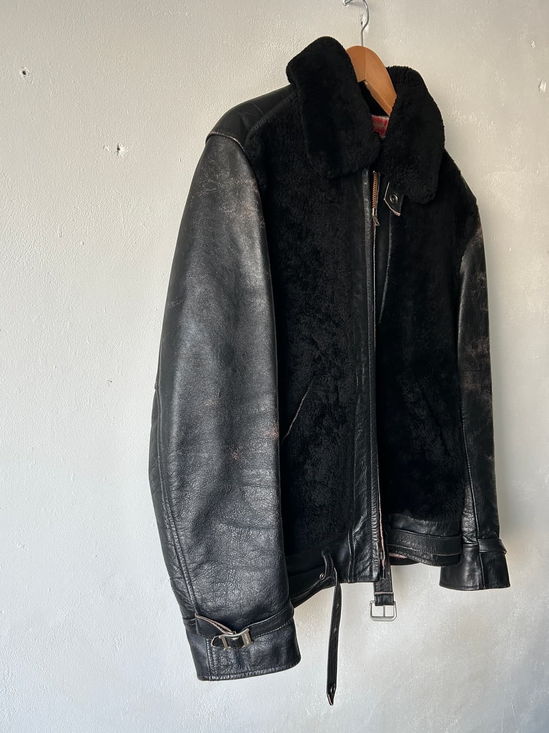 디아프바인 그리즐리 레더 자켓 블랙 / M 상품이미지2