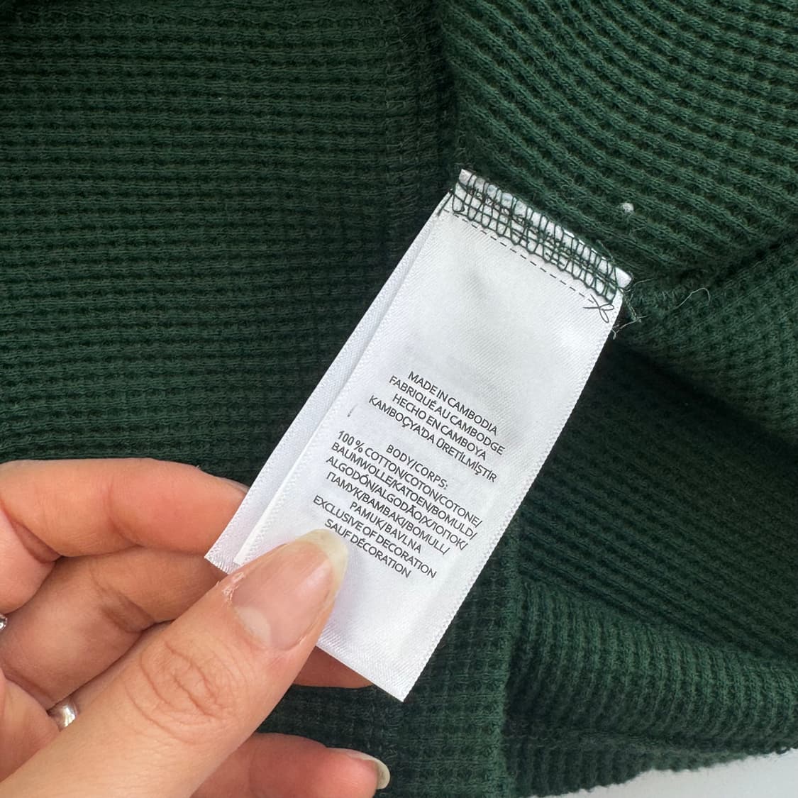 Polo 폴로 화이트 포니 그린 와플니트 상품이미지6