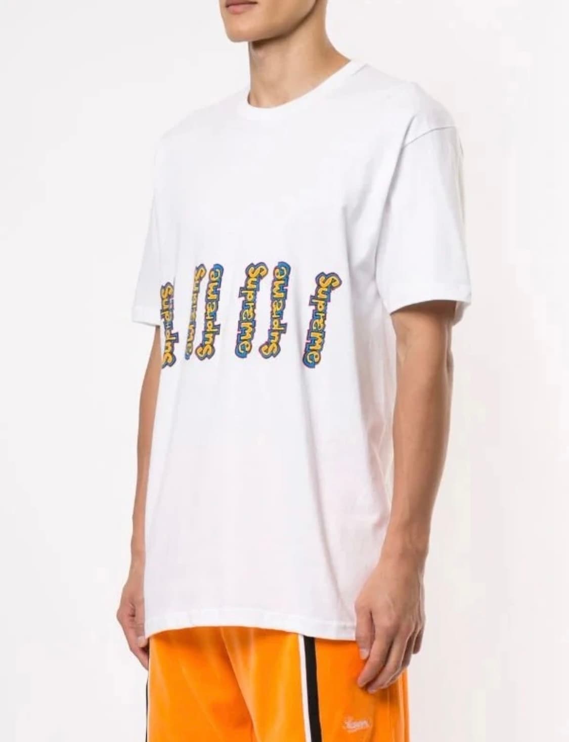 슈프림 곤즈 로고티 화이트 L 상품이미지2