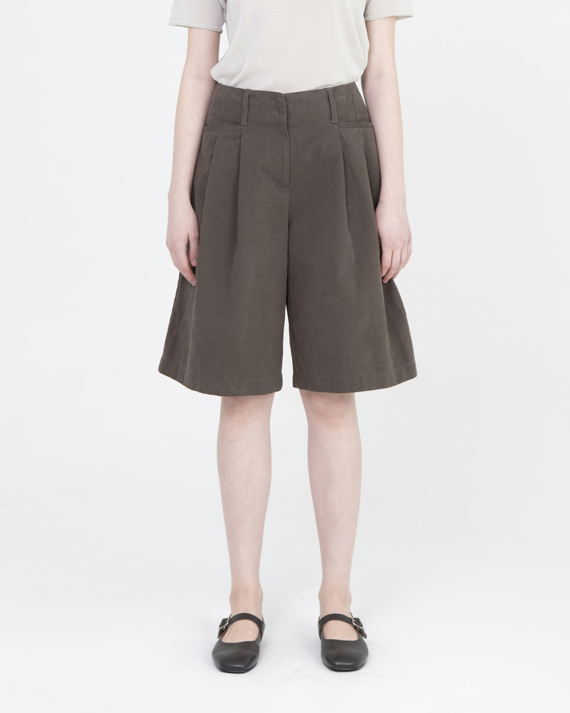 브라운야드 투턱하프팬츠 상품이미지1