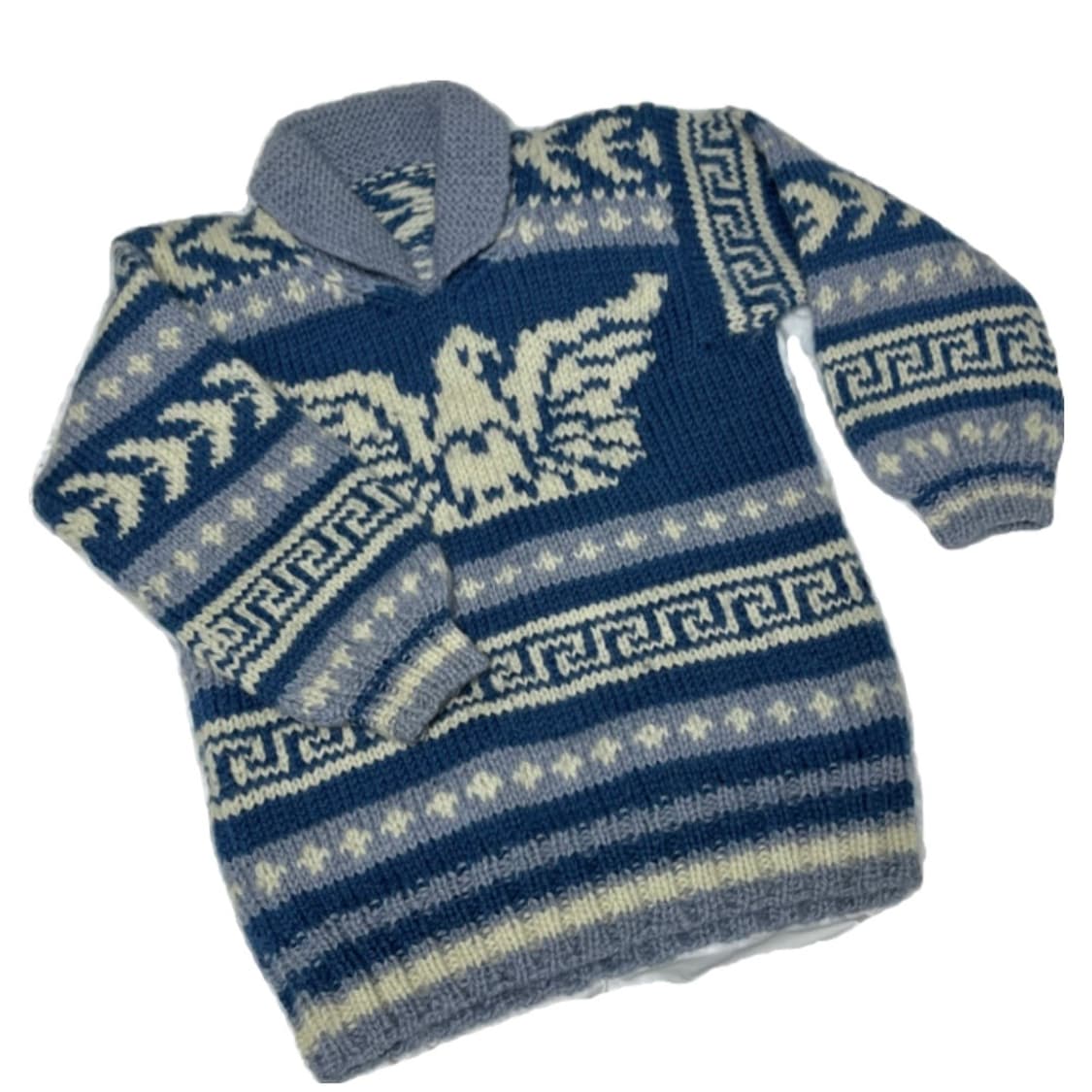 빈티지 코위찬 니트 블루 상품이미지2