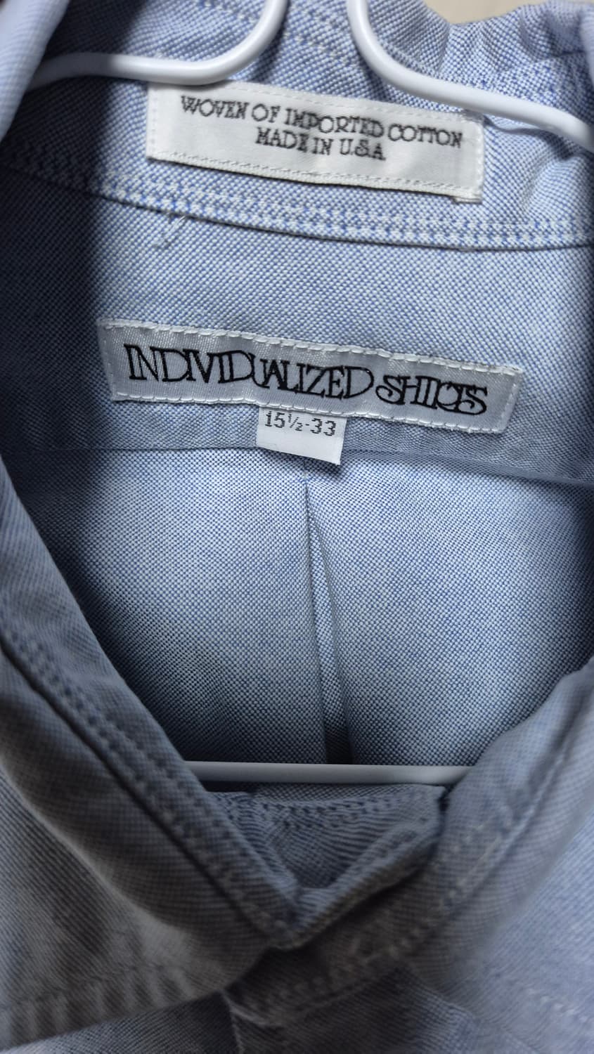 인디비주얼라이즈드 옥스포드 버튼다운 셔츠 블루 100사이즈 상품이미지4