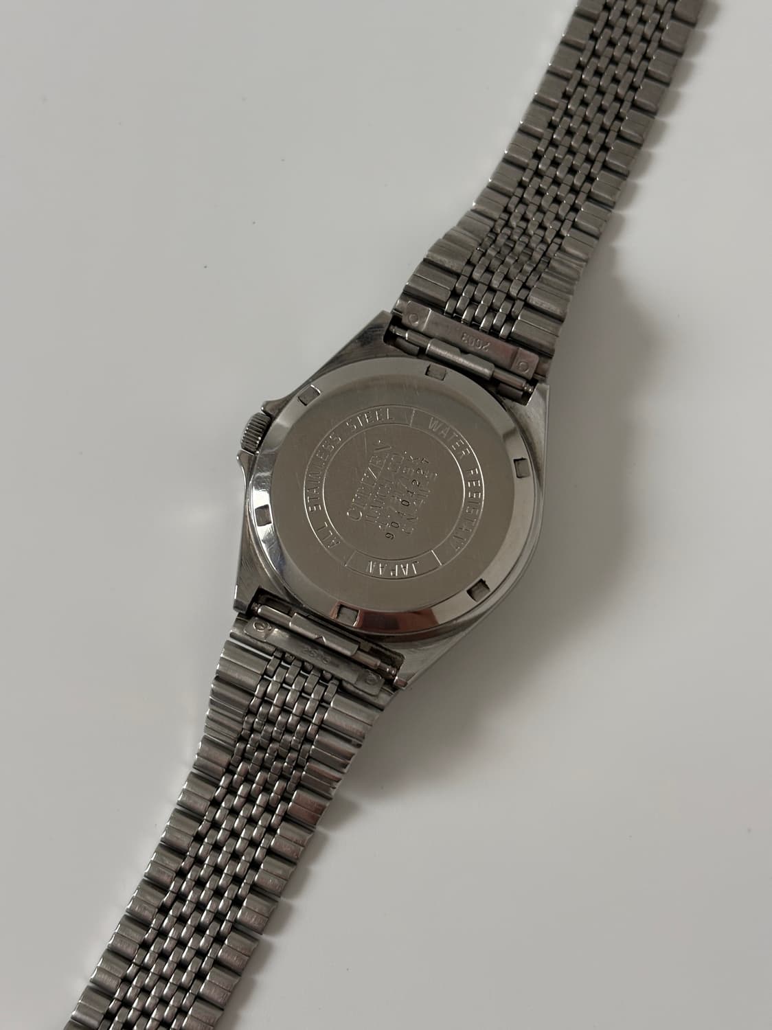 1980s CQ Texture Dial Silver Quartz 상품이미지8