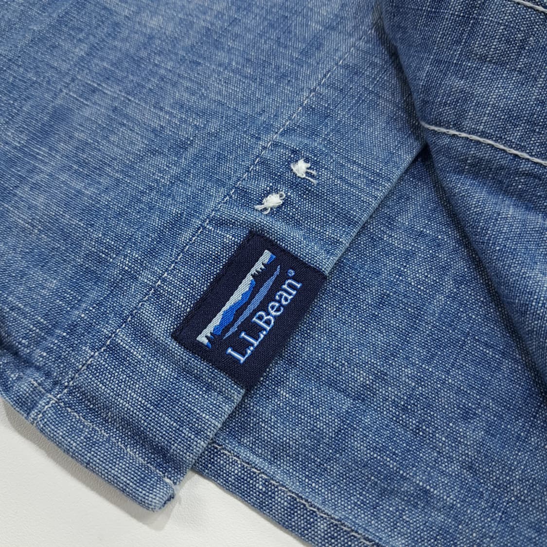 CN813 M 엘엘빈 샴브레이 긴팔 셔츠 남방 상품이미지8