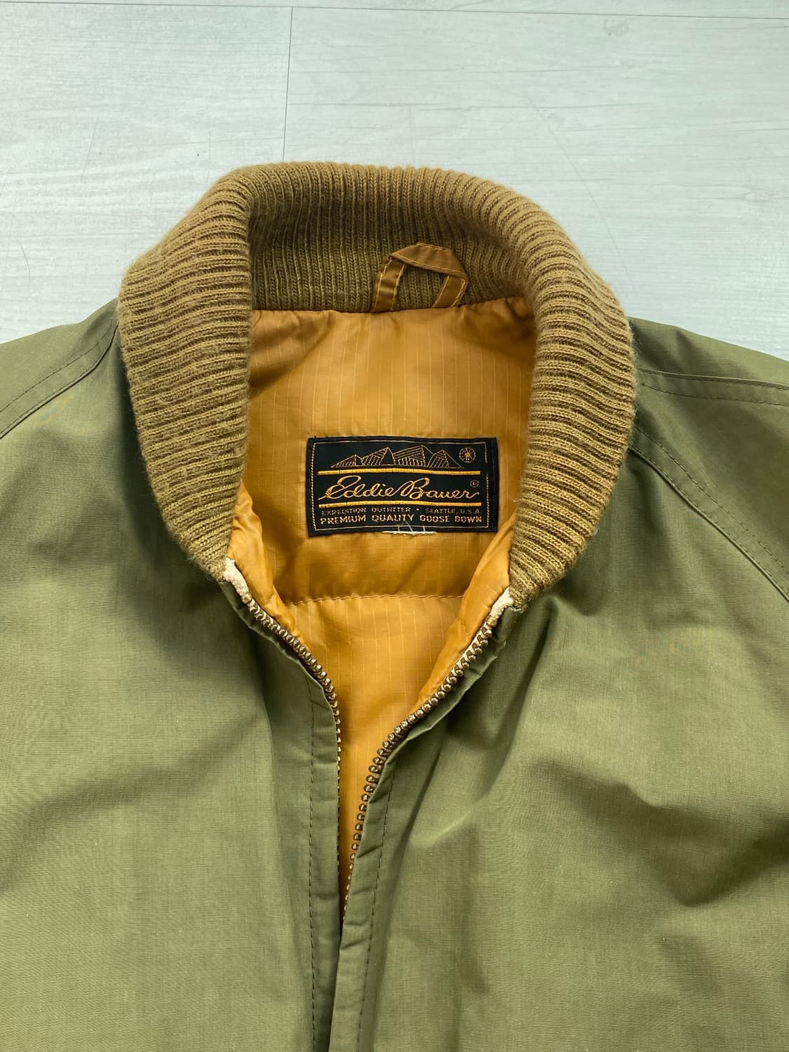 80s 에디바우어 올퍼포즈 다운 자켓 L~Xl 상품이미지2