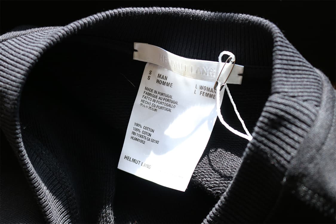 헬무트랭 블랙 스웻셔츠   상품이미지8