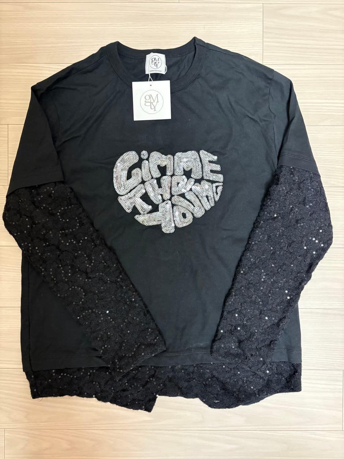 [새상품] 김미더영 G_HEM KNIT T_SHIRT / BLACK 상품이미지8