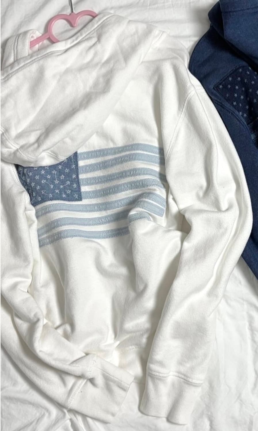 (판매) gap 갭 데님 성조기 후드집업 후드티 상품이미지2