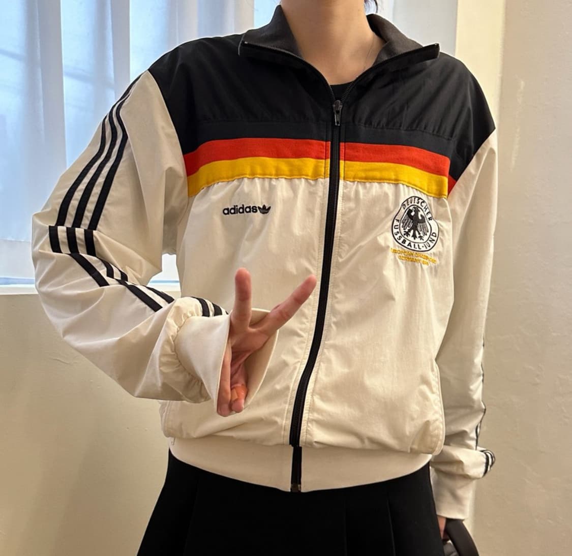 [105] 아디다스 독일 화이트 바람막이 상품이미지1