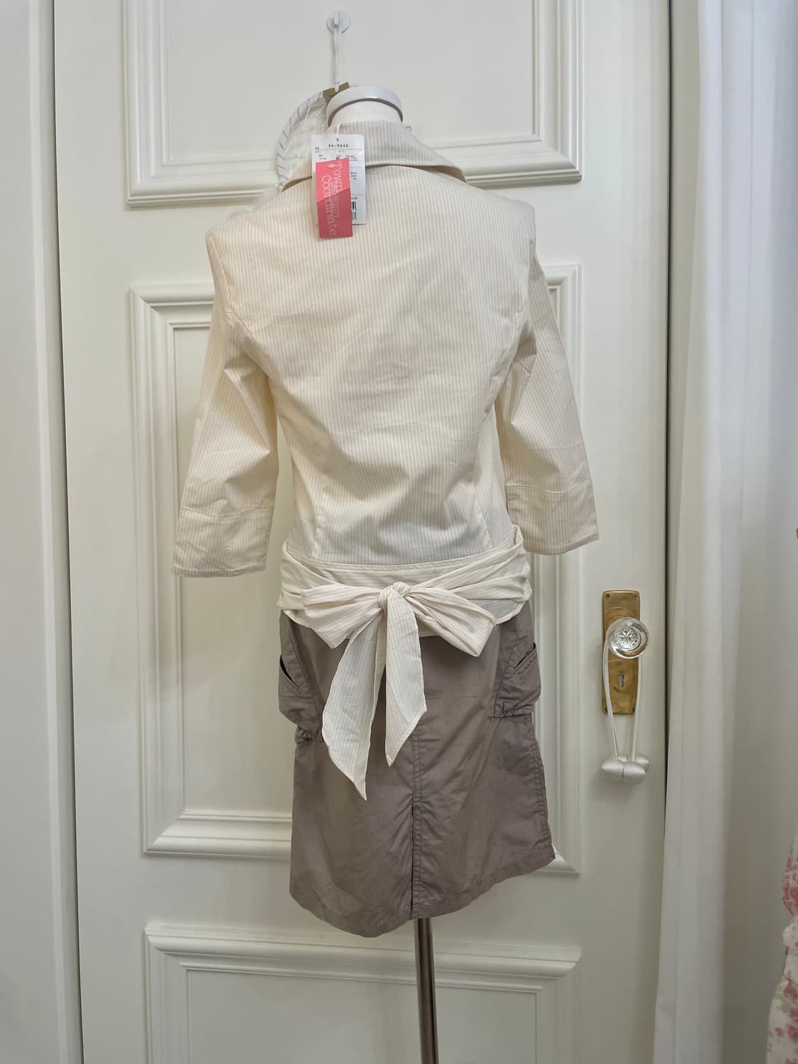 purple brown shirring pocket summer cott 상품이미지8