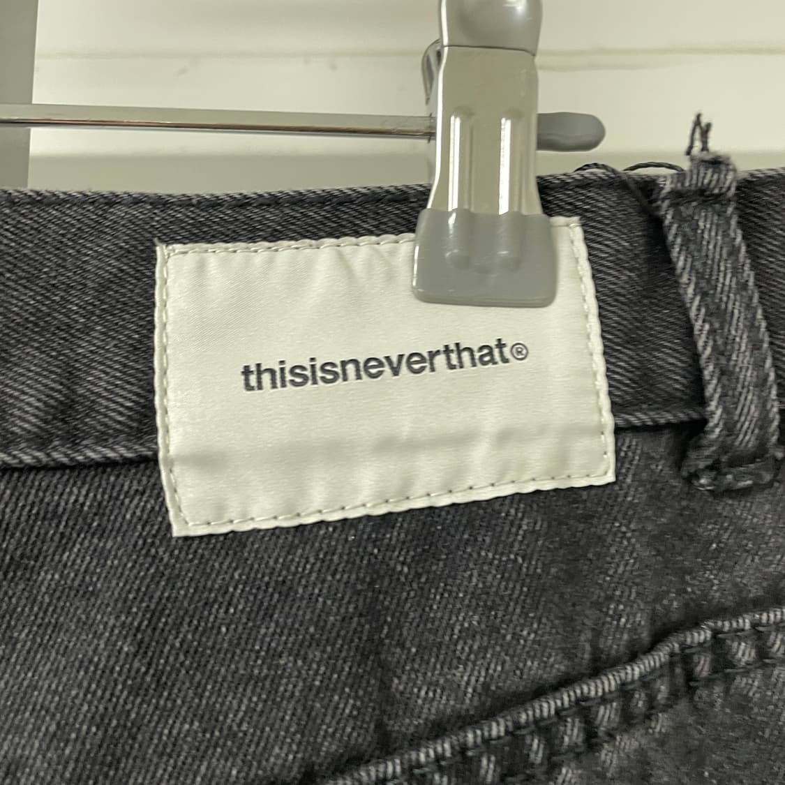 디스이즈네버댓 거미줄 자수 데님 팬츠 M 상품이미지5