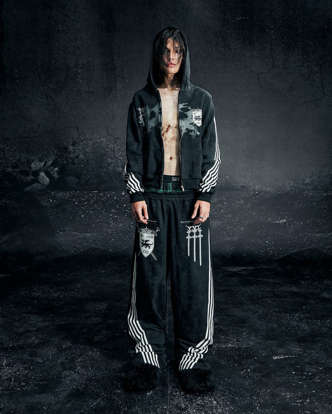 Cozyworldwide TRACKSUIT 트랙 셋업 블랙 상품이미지1