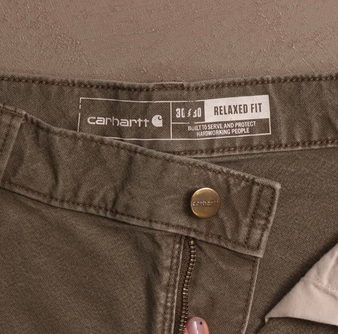 Carhartt double knit work pants khaki 상품이미지4