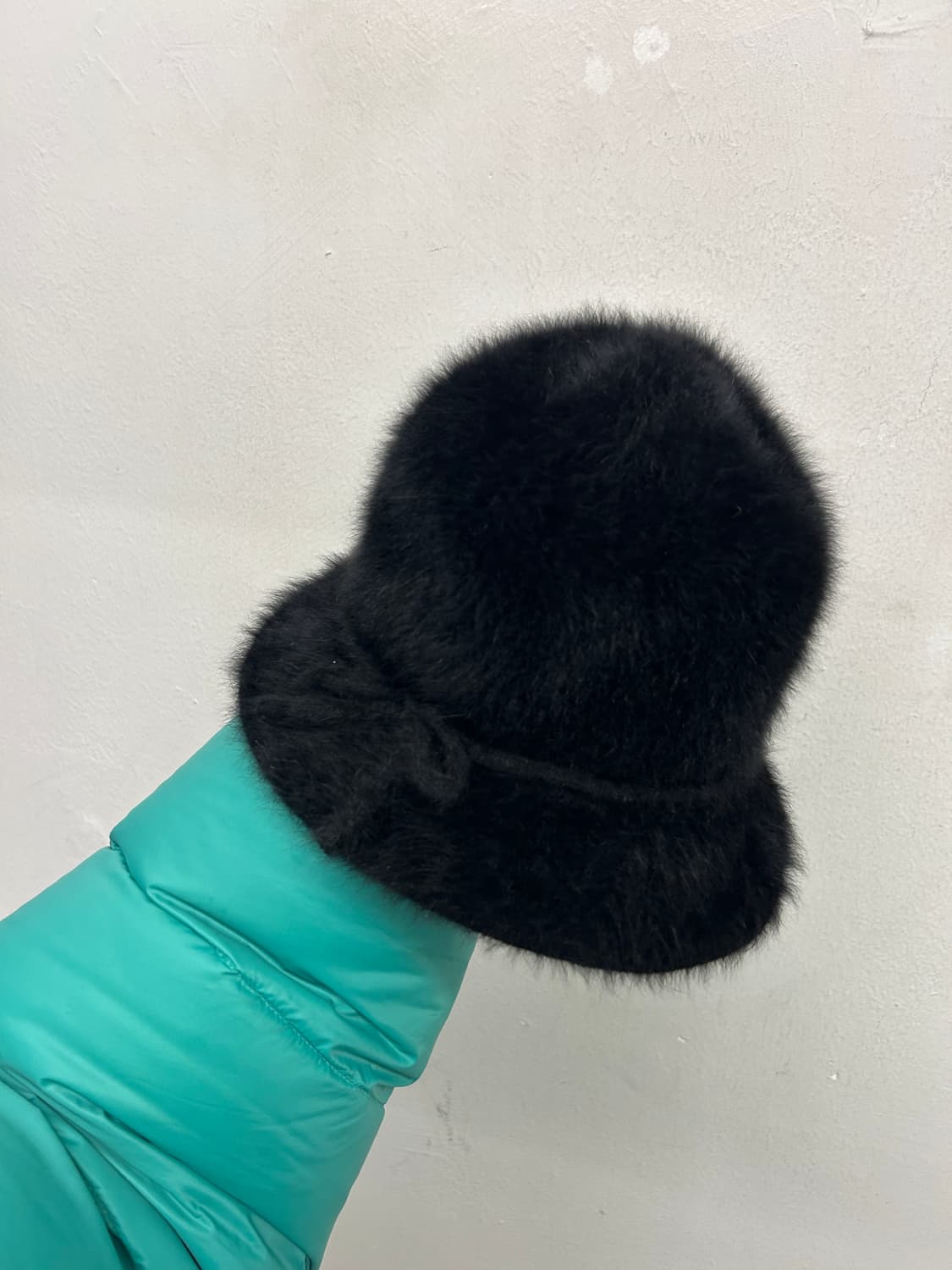 캉골 앙고라 리본 버킷햇 상품이미지1