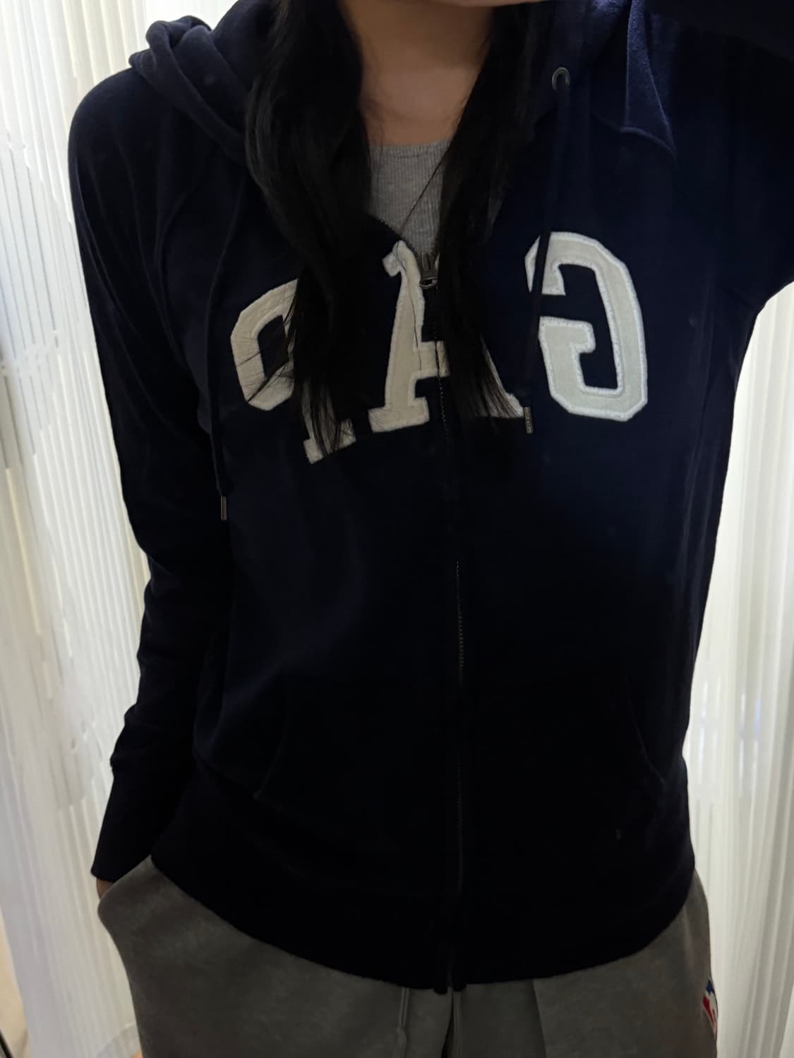 갭 네이비 후드집업 s 상품이미지1