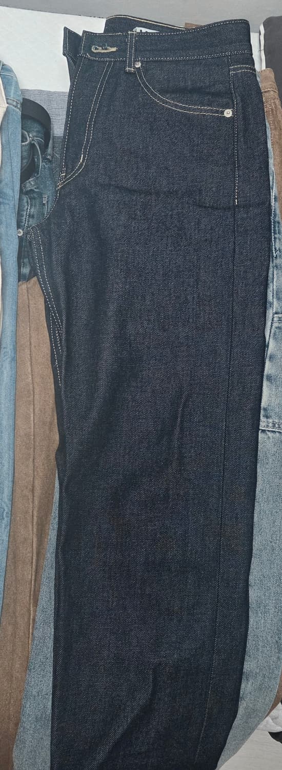 모드나인  Blue Color Uniform 데님 팬츠 상품이미지4