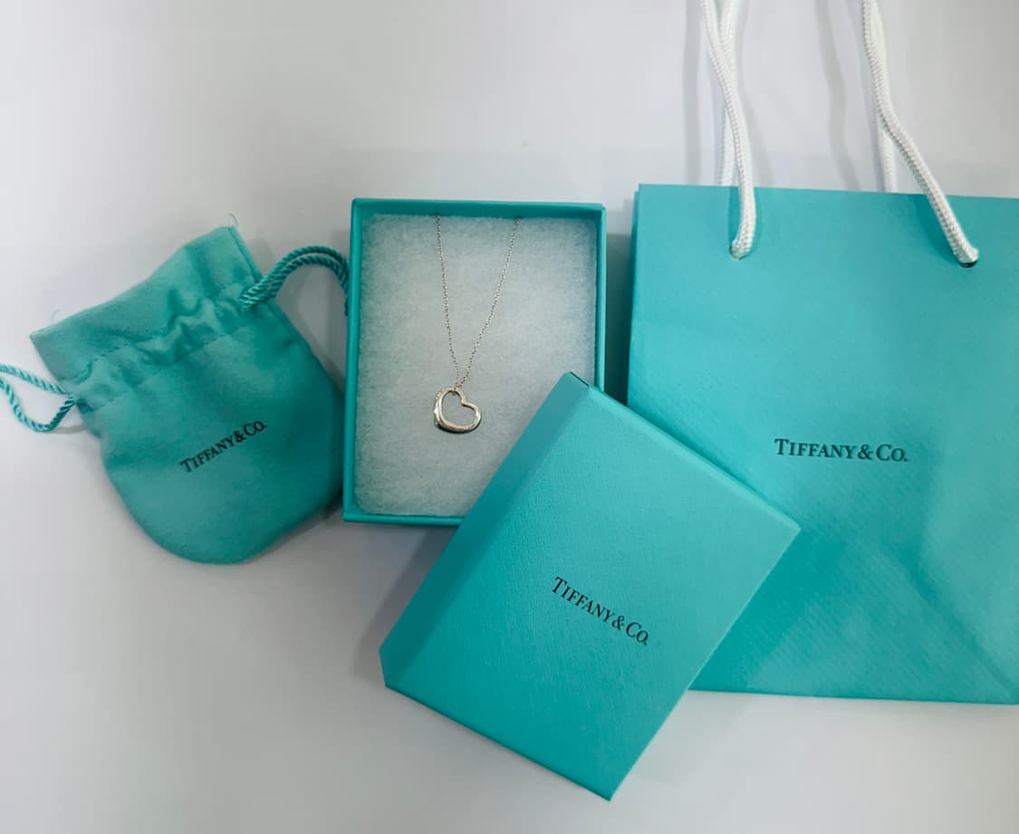 티파니앤코 오픈 하트 목걸이 실버(16mm) 상품이미지2