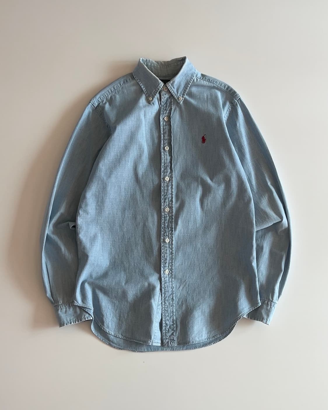 폴로 랄프로렌 라이트 데님 버튼다운 셔츠 S 상품이미지1