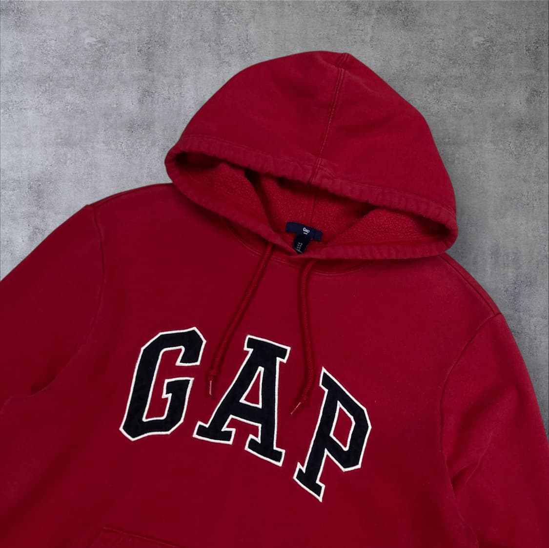 GAP 레드 컬러 스펠아웃 빅로고 후드티 상품이미지2