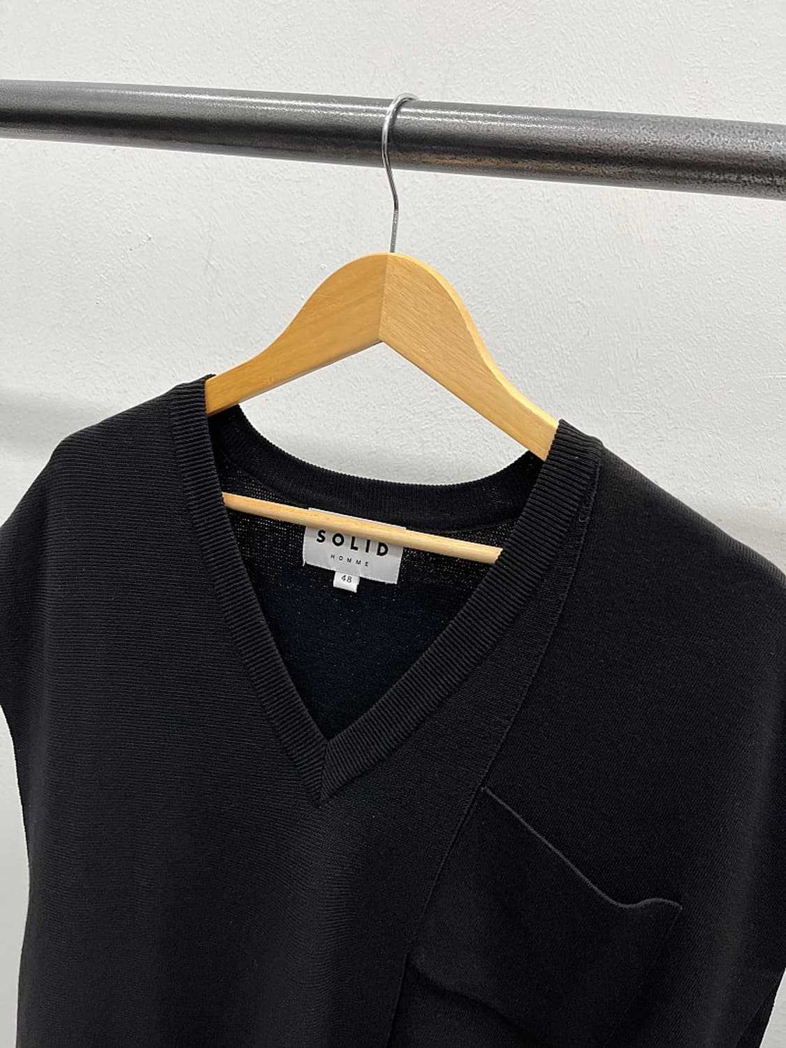 100-105) 솔리드옴므 니트베스트  상품이미지5